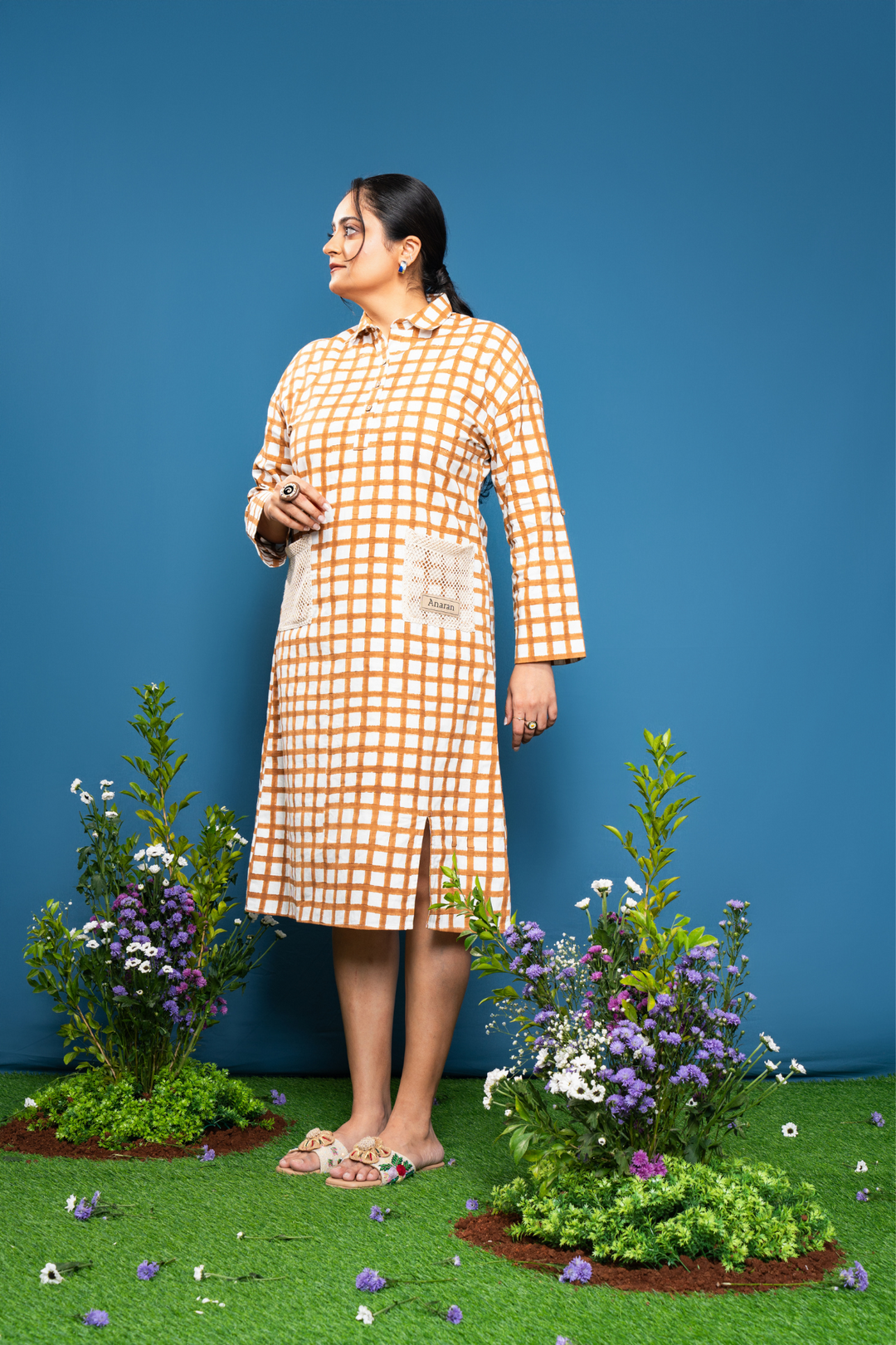 Block breeze Midi dress