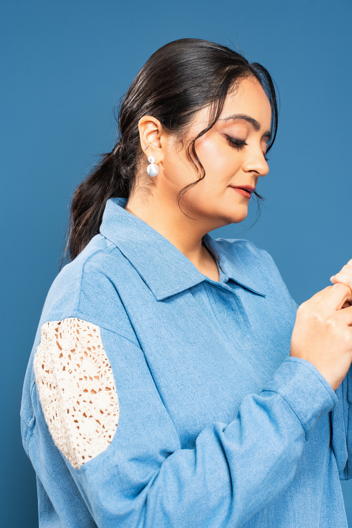 On the go denim shirt