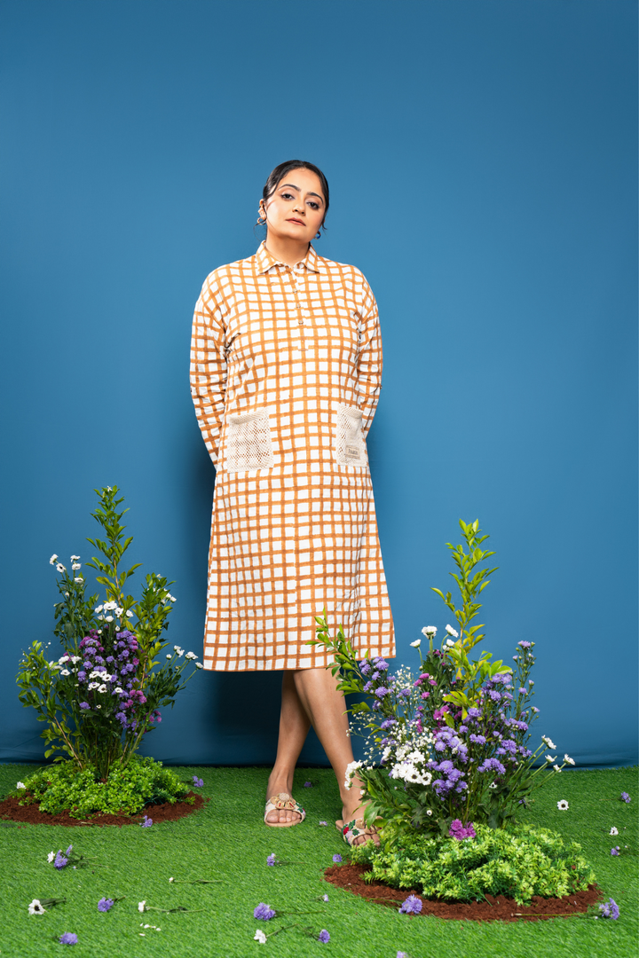 Block breeze Midi dress